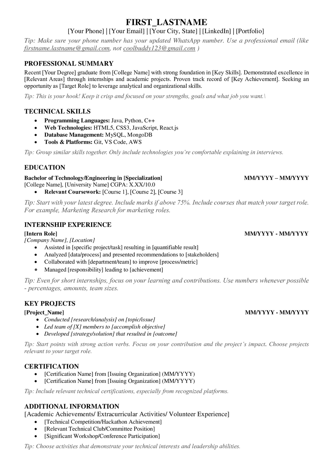 Entry-Level-Non-Technical-Resume